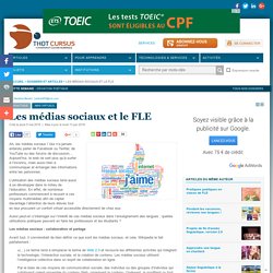 Les médias sociaux et le FLE
