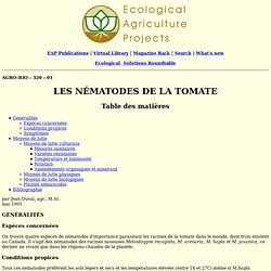 Les nématodes de la tomate