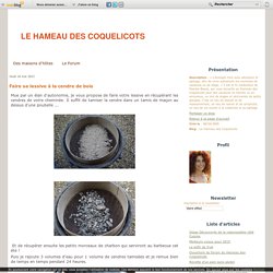 Faire sa lessive à la cendre de bois - Le Hameau des Coquelicots