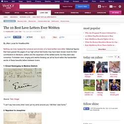 The 10 Best Love Letters Ever Written