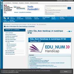 Lettre Édu_Num Handicap et numérique N°02