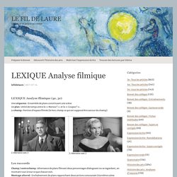 LEXIQUE Analyse filmique