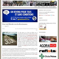 La voie libérale vers la décroissance
