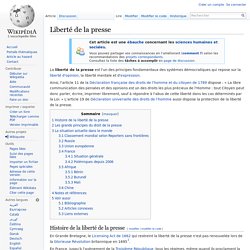 Liberté de la presse