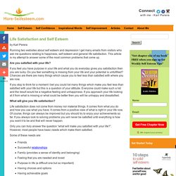Life Satisfaction and Self Esteem