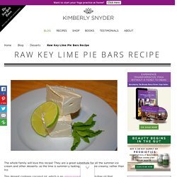 Fat-Burning Key Lime Pie Bars Recipe