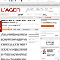 Les limites du commerce B to B en ligne se dessineront en 2004