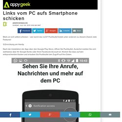 Links vom PC aufs Smartphone schicken