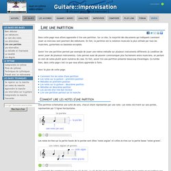 Lire une partition