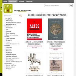 PERSEE Liste des collections