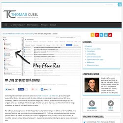 Liste de blogs SEO à télécharger - Thomas Cubel