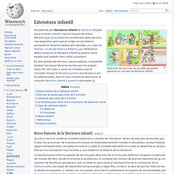¿Qué es la Literatura Infantil?