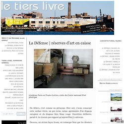 réserves d'art en caisse