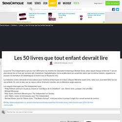 Les 50 livres que tout enfant devrait lire - Liste de 45 livres - SensCritique