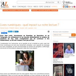Livres numériques : quel impact sur notre lecture ?