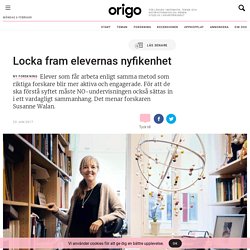 Locka fram elevernas nyfikenhet