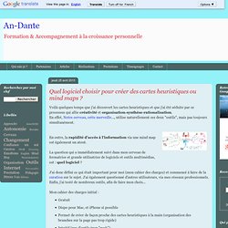 Quel logiciel choisir pour créer des cartes heuristiques ou mind maps ?