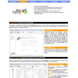 BNC Express, le logiciel de comptabilité libérale le plus simple et le plus complet