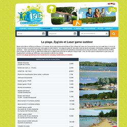 Plage de sable fin de la base de loisirs de Cormoranche, située entre Mâcon et Bourg-en-Bresse dans l’Ain