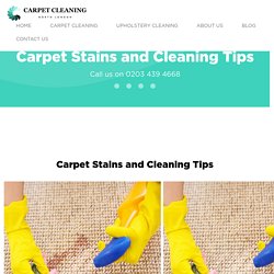 North London » Carpet Stains And Cleaning Tips
