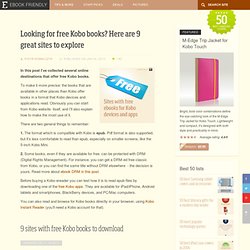 Looking for free Kobo books? Here are 9 great sites to explore