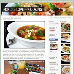 Mexican Meatball Soup