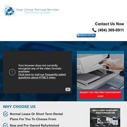 Copy Machine Rentals - Copier Lease Atlanta