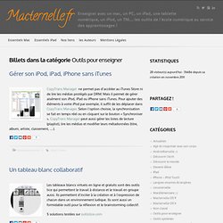 Outils pour enseigner
