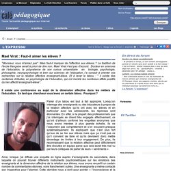 Mael Virat : Faut-il aimer les élèves ?