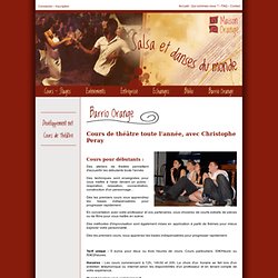 Maison Orange, Salsa et danses du monde - Cours de théâtre