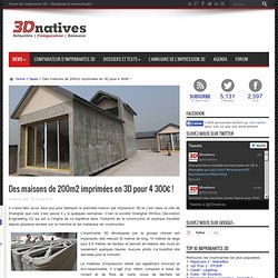 Des maisons de 200m2 imprimées en 3D pour 4 300€