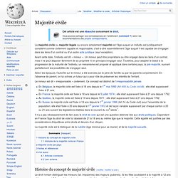 Majorité civile