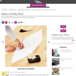 Make a Pretty Pouf Ottoman