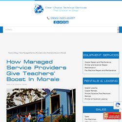 How Managed Service Providers Give Teachers' Boost In Morale
