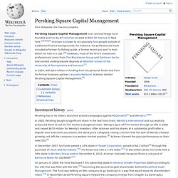 Pershing Square Capital Management