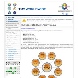 High-Energy Teams - Team Management Systems (TMS) worldwide