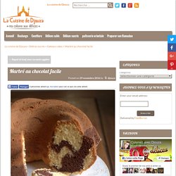 Marbré au chocolat facile