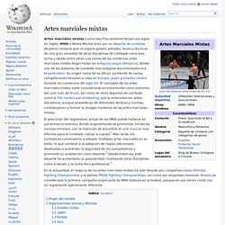 Artes marciales mixtas