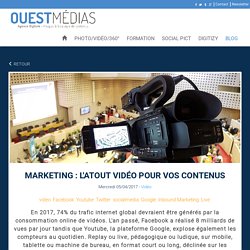 Marketing : l'atout vidéo pour vos contenus - Blog Ouest Médias