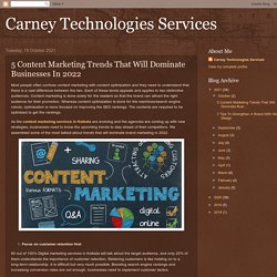 5 Content Marketing Trends That Will Dominate Businesses In 2022