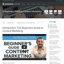 Intro to Online Content Marketing with Ezra Firestone