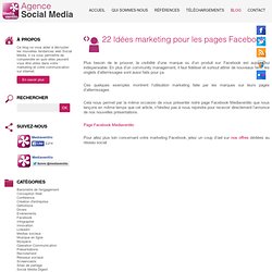 22 Idées marketing pour les pages Facebook