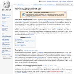Marketing programmatique