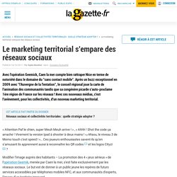 Le marketing territorial s'empare des réseaux sociaux