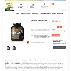 Mass gainer MX3 - Prise de mass musculaire
