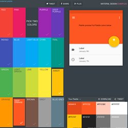 Material Design Color Palette Generator - Material Palette