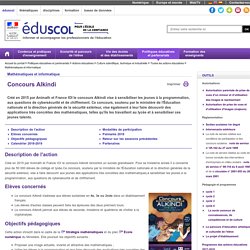 Mathématiques et informatique - Concours Alkindi