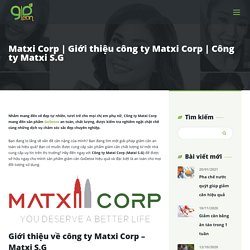 Giới thiệu công ty Matxi Corp