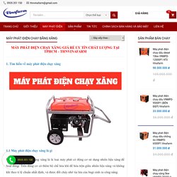 Máy phát điện chạy xăng GIÁ RẺ tại TPHCM - Vinafarm