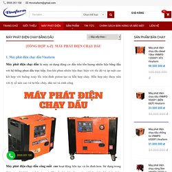 Máy phát điện chạy dầu diesel gia đình giá rẻ nhất tại TPHCM